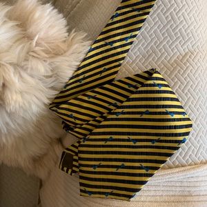 Pivot Rules whimsical print silk tie